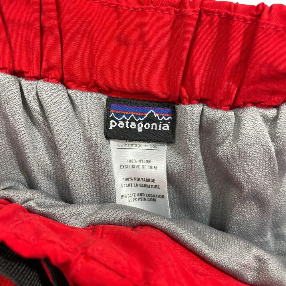 Patagonia‎ XL Men's Red Swim Shorts Pockets 100% Nylon Lined Polyester